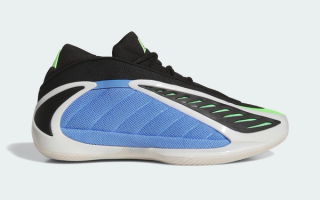 Adidas Anthony Edwards 2 “Blue Fusion” basketball sneaker.