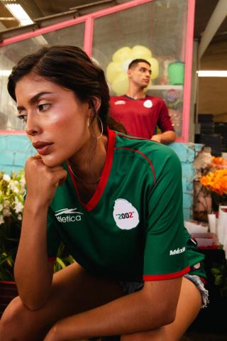 Mexico 2002 Home Jersey Reissue by Atlética (green). Photo via Atlética/MARGO STUDIO.