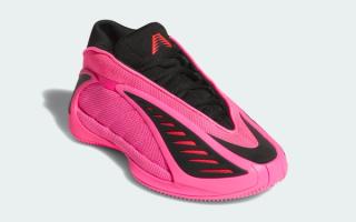 adidas Anthony Edwards 2 "Lucid Pink" basketball sneaker.