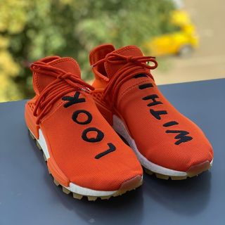 adidas hombre x Pharrell Williams NMD Hu Look Within Orange Gum 1