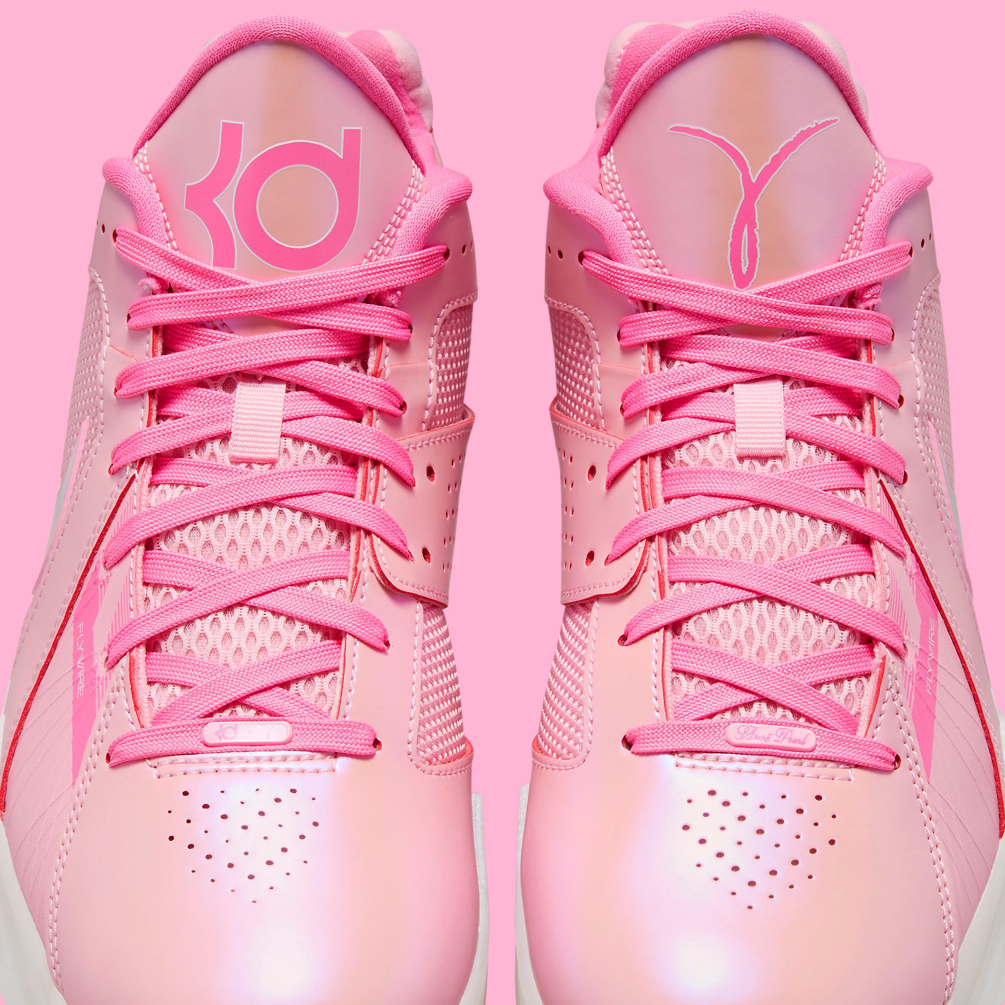 KD Aunt Pearl 8 size 4.5y Pink 2024 Breast Cancer (837786-603) 131