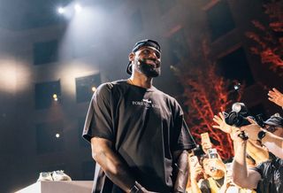 LeBron James in Shanghai on his 'Forever King' tour.