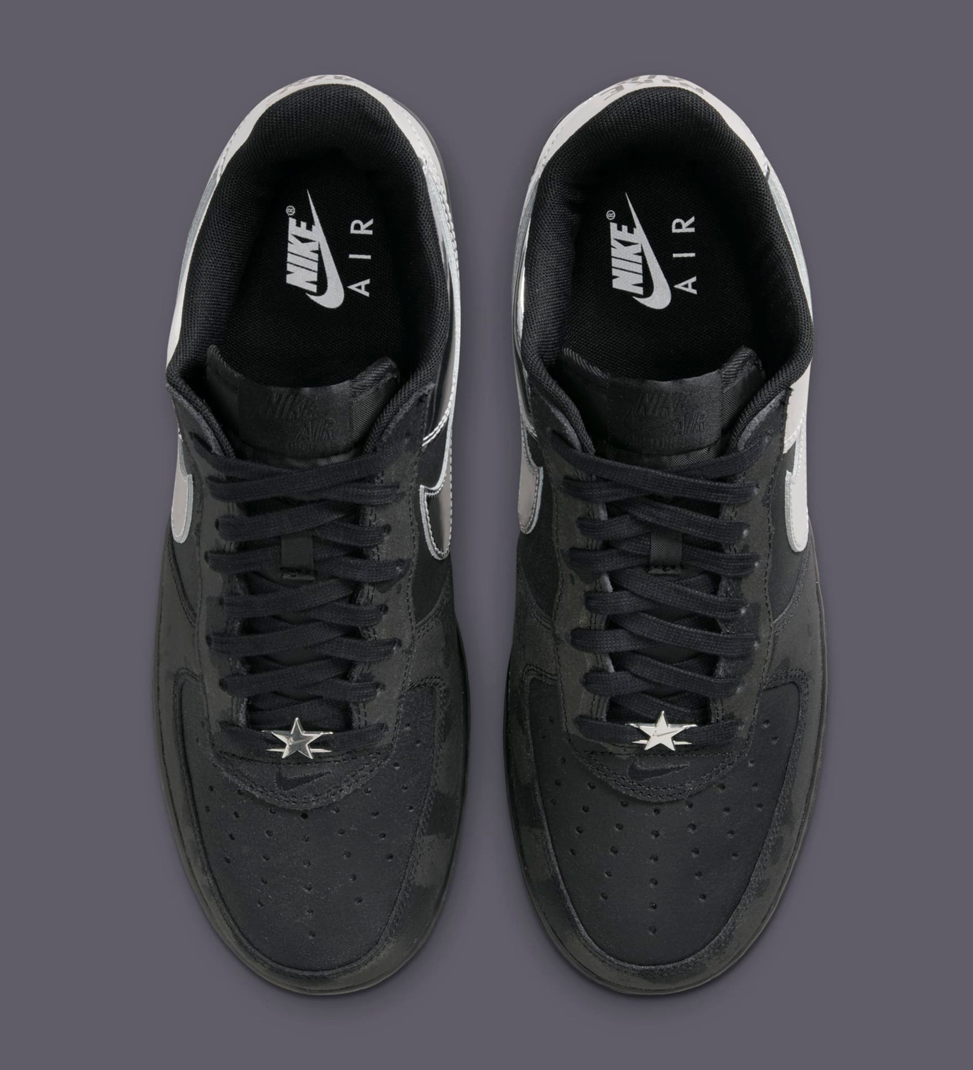 NIKE AIR FORCE1 2025NBAオールスター　ブラックシルバー28 Nike Air Force 1 Low All-Star 2025 HF2885-001 | SneakerFiles