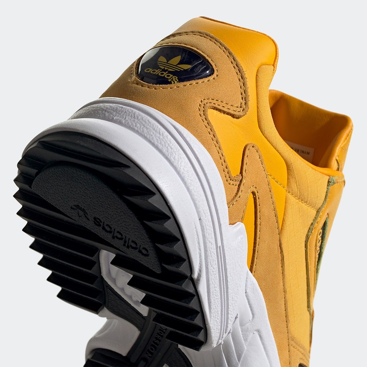 Adidas falcon zip on sale gold