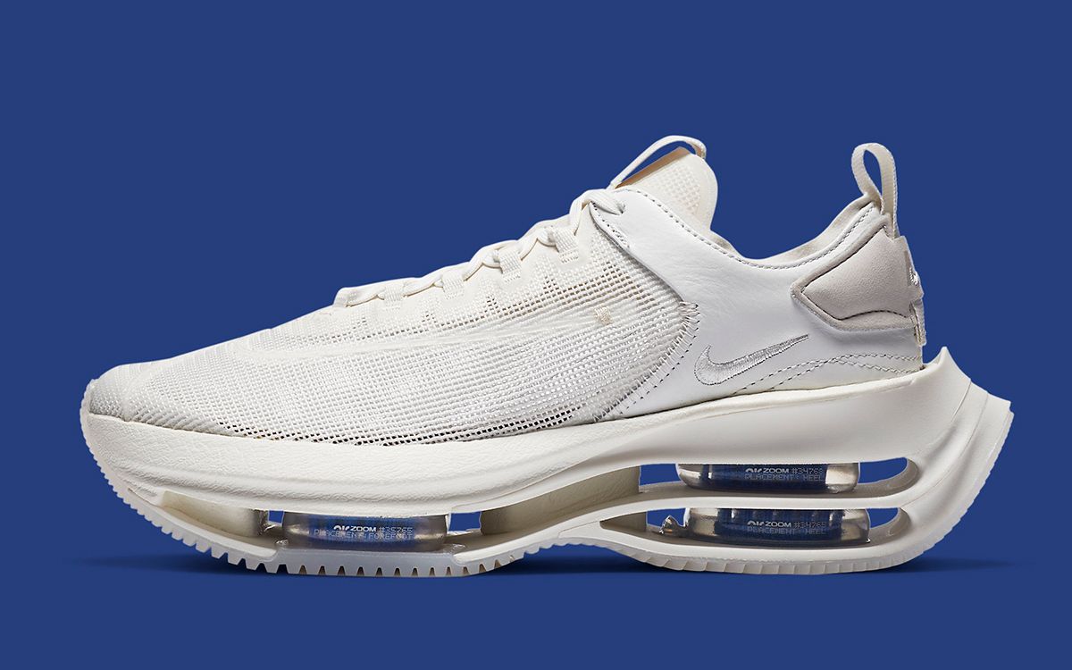 The Nike Zoom Double Stacked Appears in All-White | House of Heat°