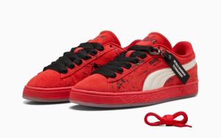 Street Fighter x PUMA Suede "Ken Masters" (SKU: 410646-01). Photo via PUMA.