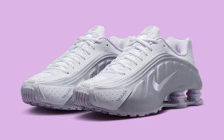 The coastal Nike Shox R4 Returns With Light Lilac Accents
