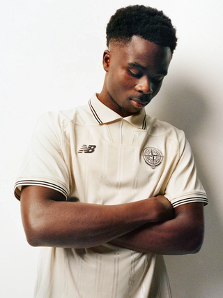 Bukayo Saka for Stone Island x New Balance Football Summer 2026 Collection. Photo via Stone Island.