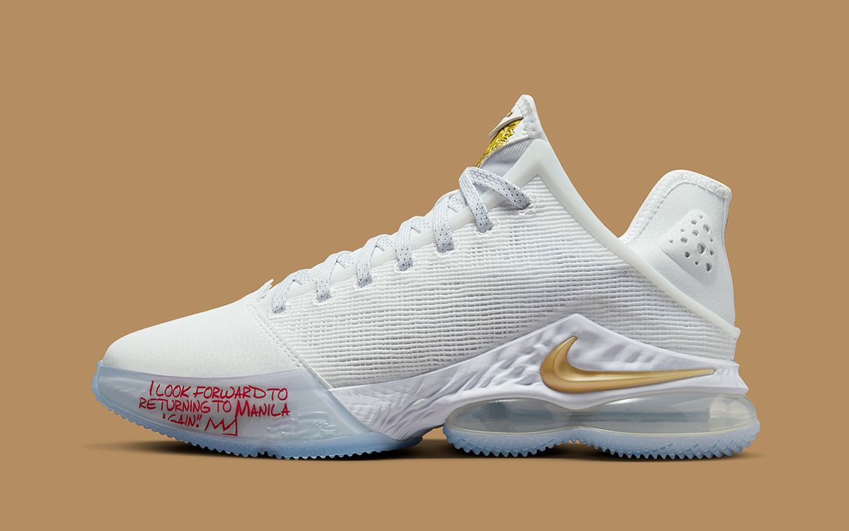 Lebron gold and on sale white