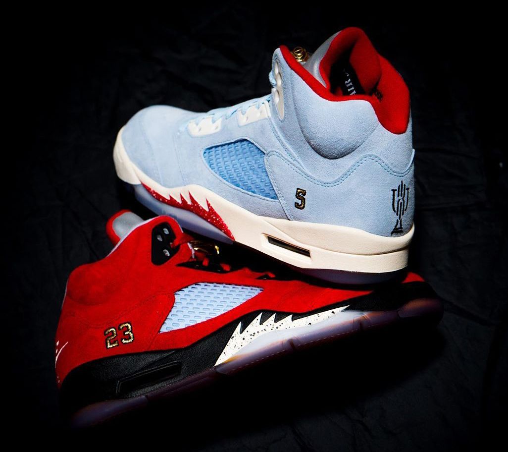 jordan 5 retro trophy room university red