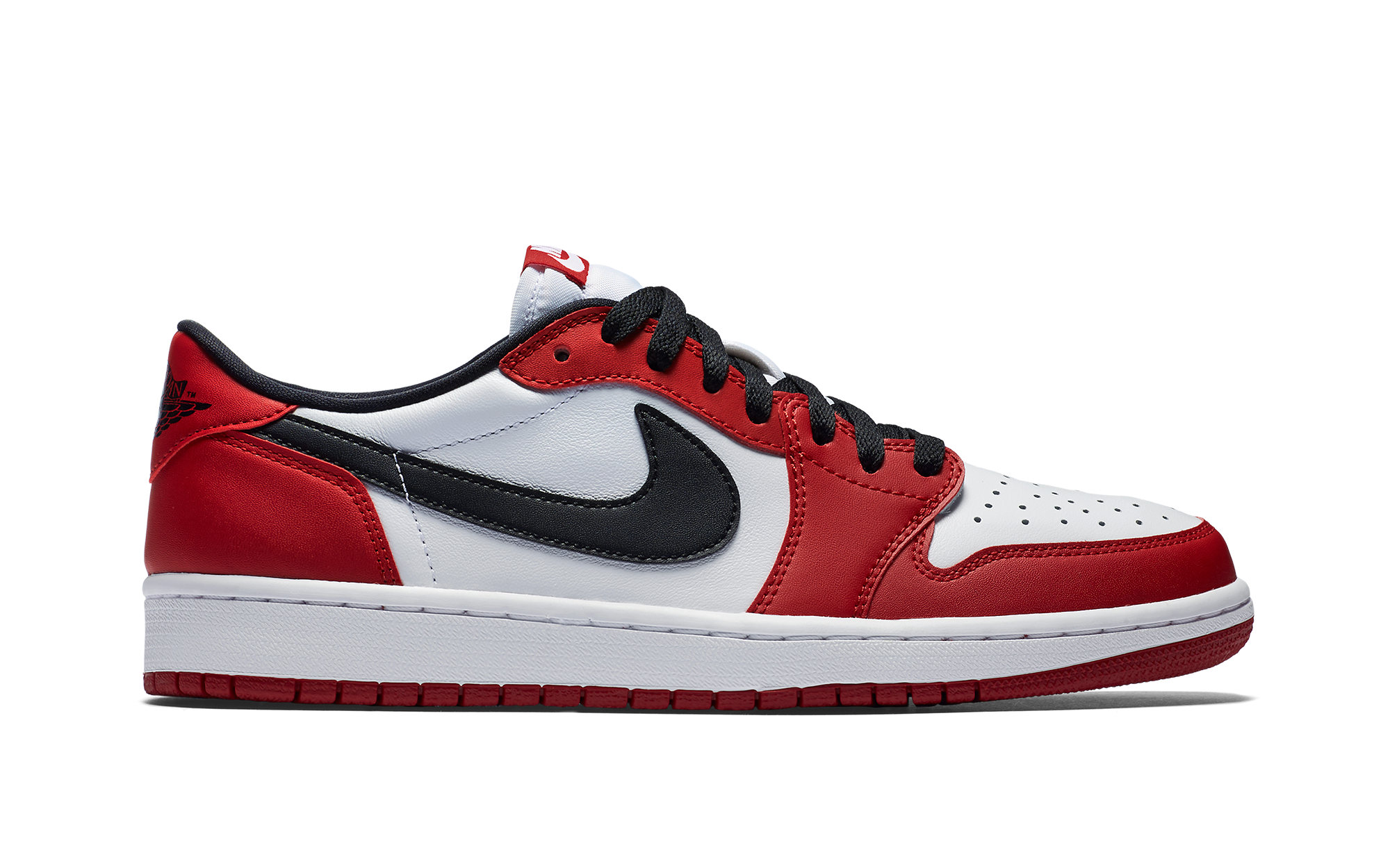 air jordan 1 low red white black