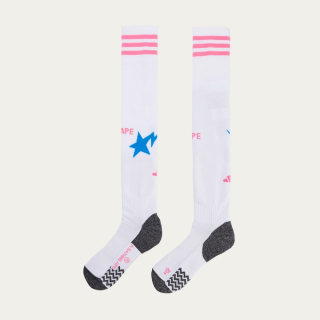 BAPE®︎ x Adidas Football Socks "White" collaboration.