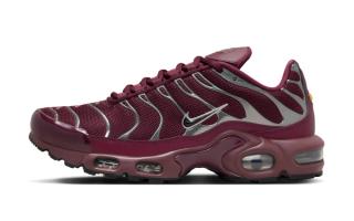 Nike Dress the Air Max Plus in "Night Maroon" and "Metallic Silver"