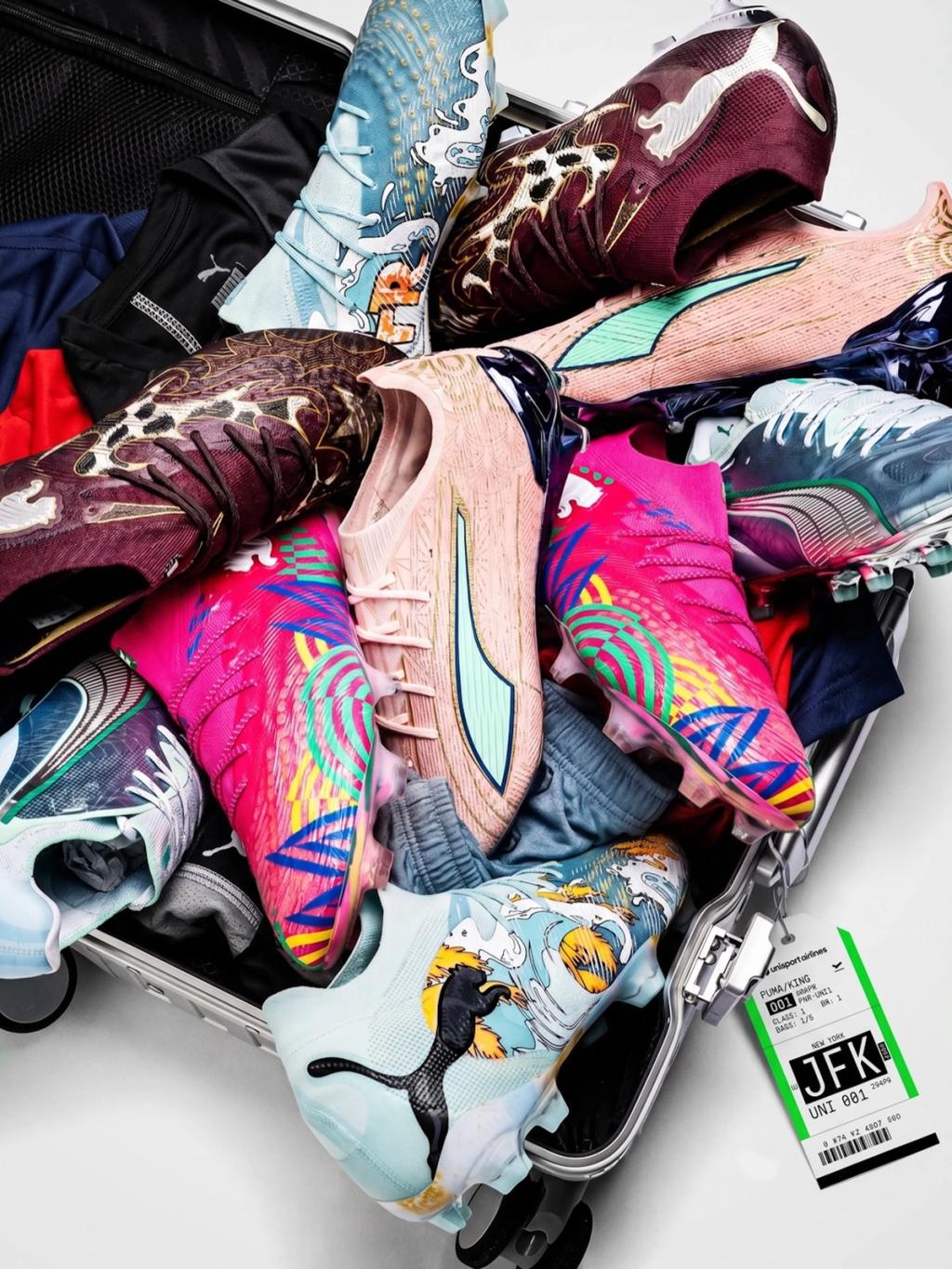 Puma special-edition football boots celebrating 2026 World Cup host cities, featuring city-specific colorways and design details