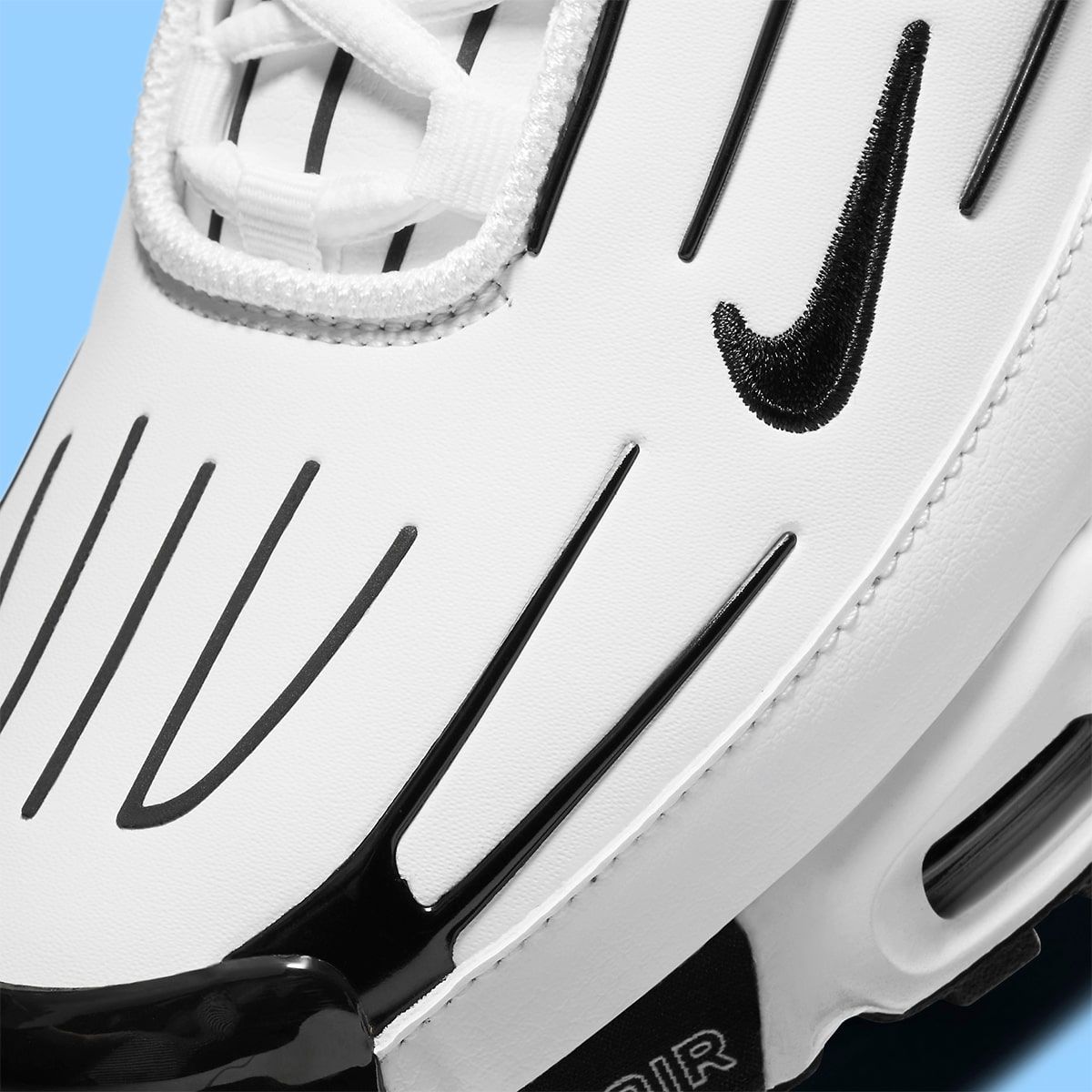 Available Now Nike Air Max Plus 3 Leather in White and Black