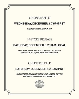 Release details via UNDEFEATED