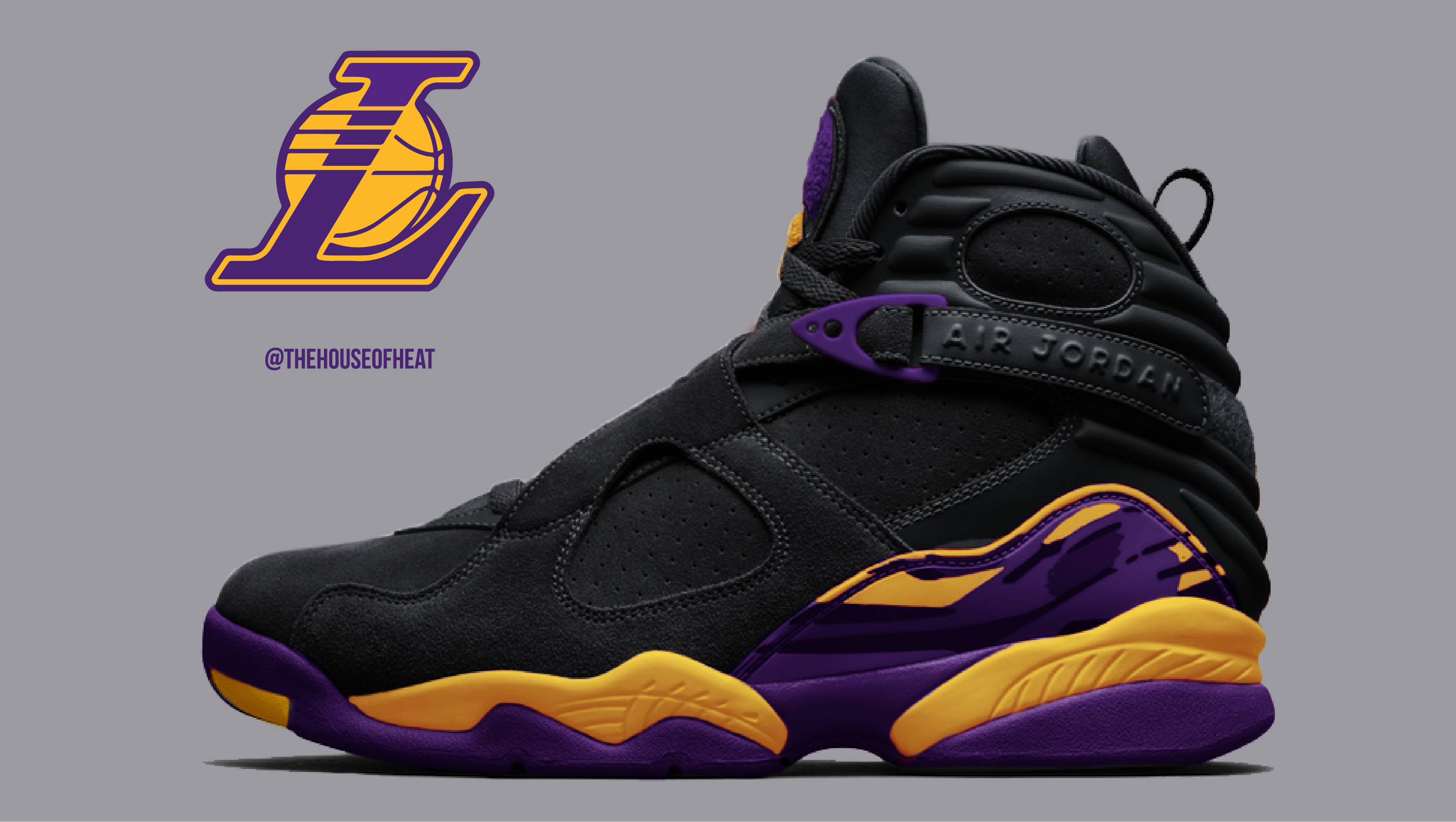 Today s Concept Air Jordan 8 Lakers Alternate House of Heat