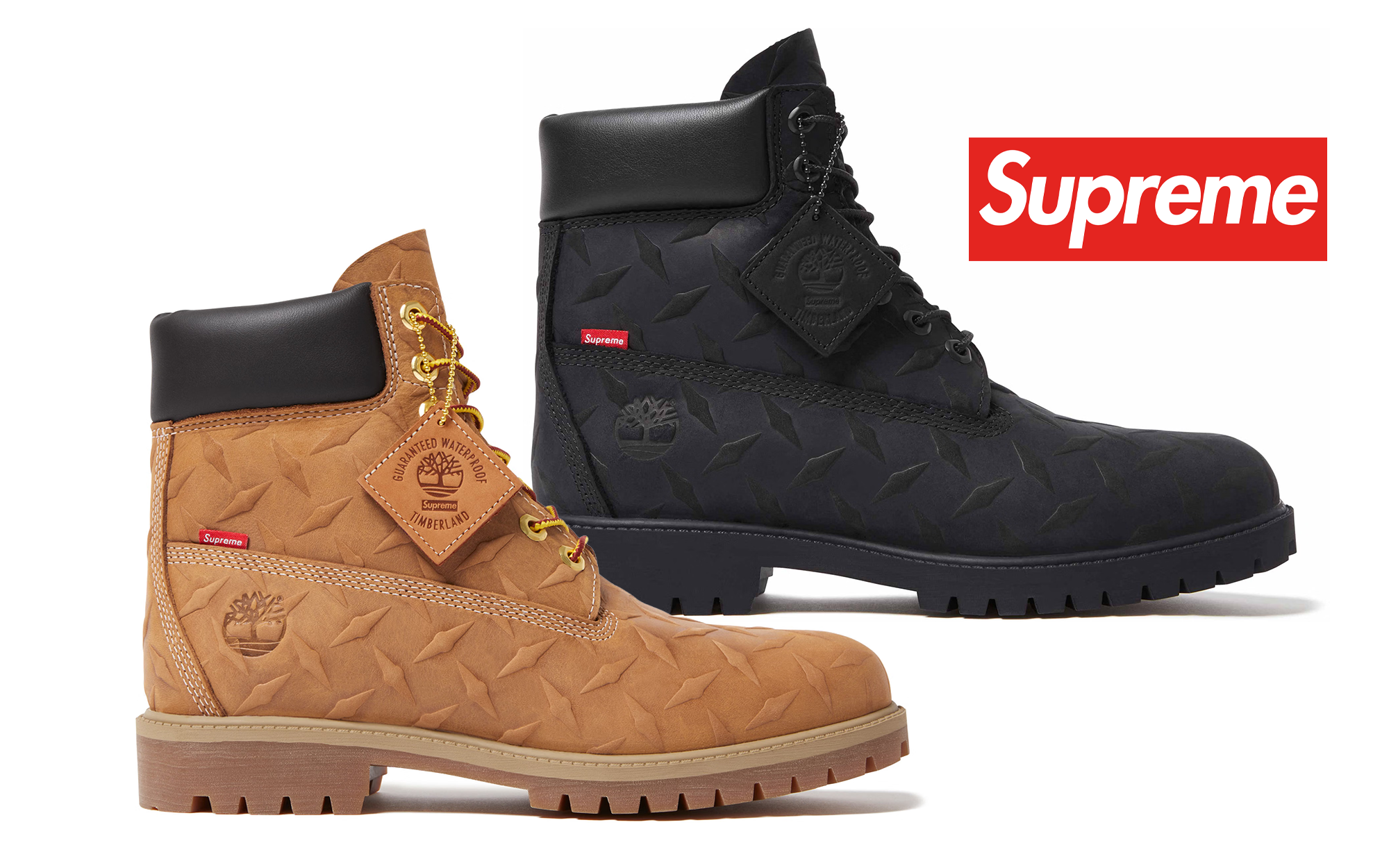 Supreme x Timberland Diamond Plate Boots Drop September 17 | House
