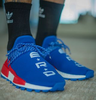 Pharrell outfits adidas NMD Hu NERD Blue ComplexCon EF2682 Release Date 3