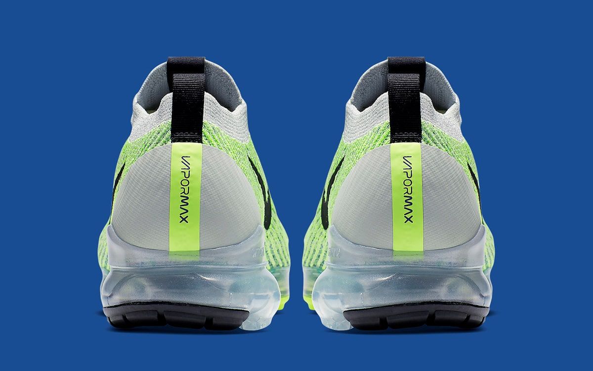 nike air vapormax flyknit 3 vast grey electric green