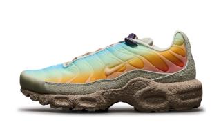 Sunrise Gradients and Sand-Caked Soles Surface on the Air Max Plus