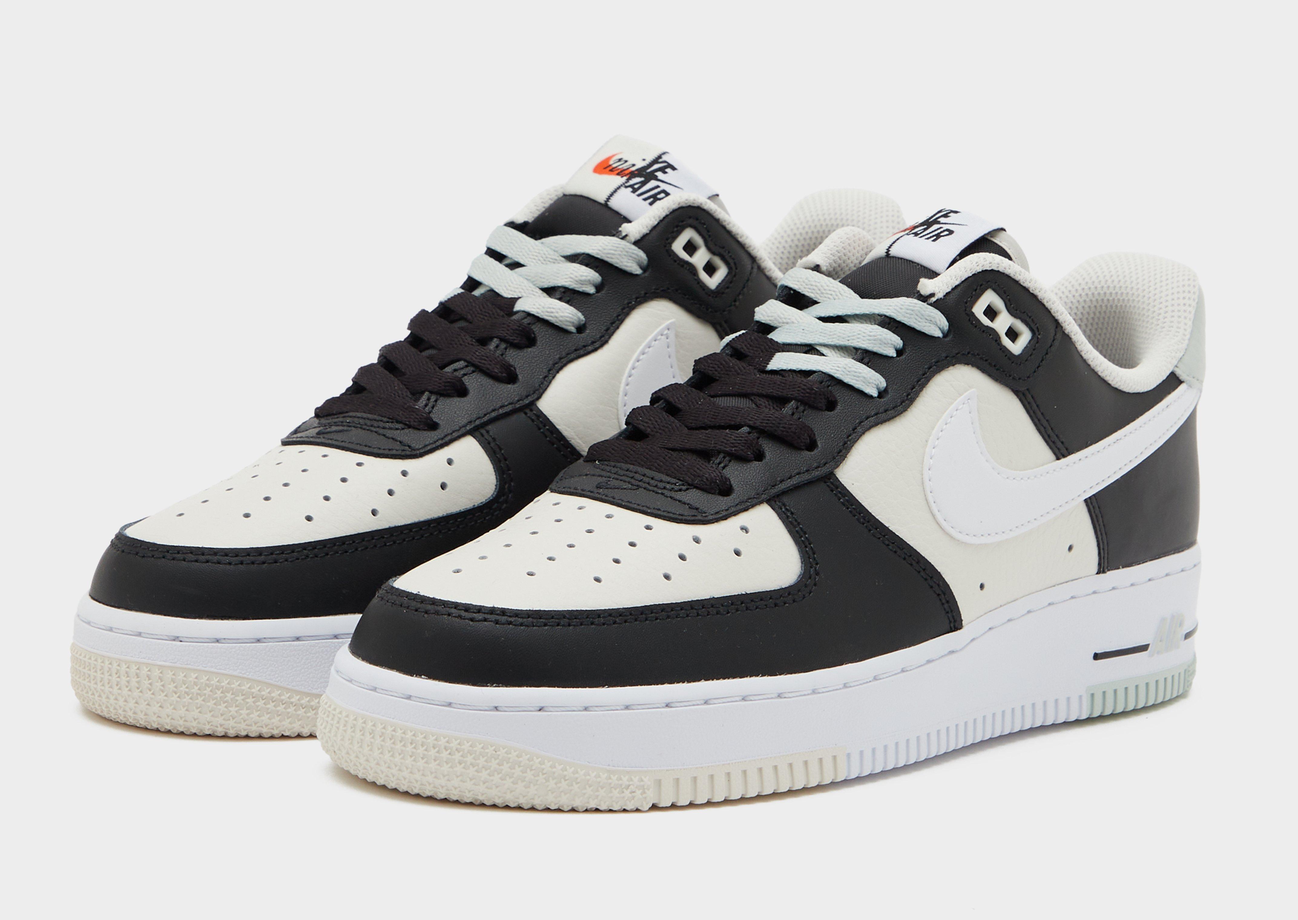 Air force 1 low cheap split black and white