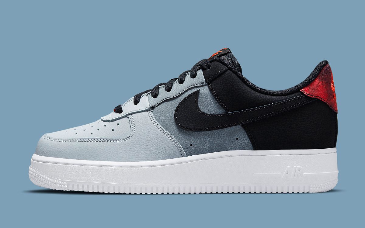 Air Force 1 '07 LV8 'Black Smoke Grey' - Nike - CZ0337 001 - black/smoke  grey/pure platinum/red lava