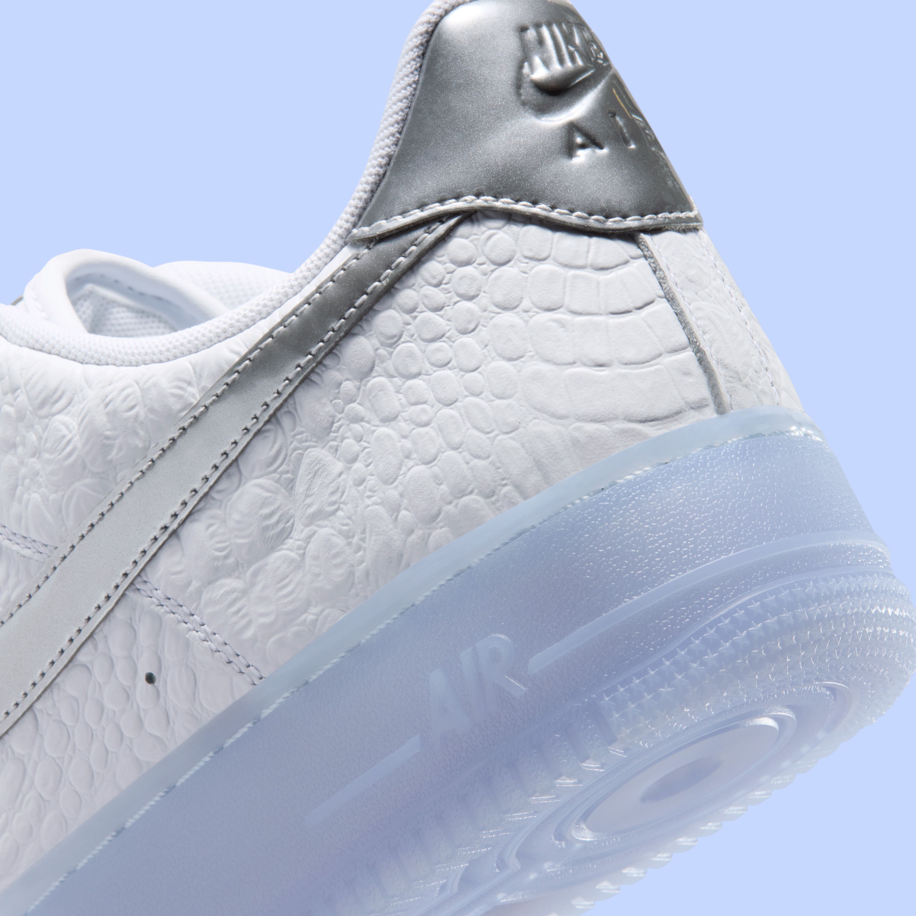 Nike Air Force 1 Low “White Croc” Adds Chrome Finish for Summer