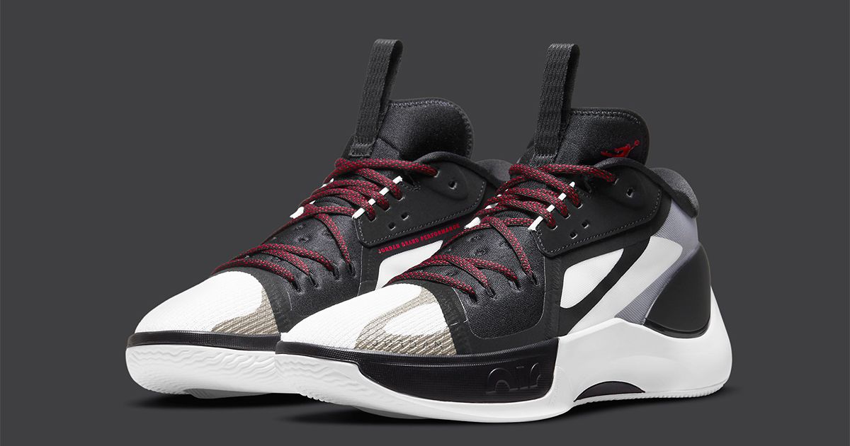 Jordan Zoom Separate Basketball Shoes - White/Black with Red Accent Jordan Zoom Separate DH0249-130 Release Date | Nice Kicks main image 3