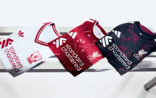 Liverpool's 26/27 Away, Home & Third Jerseys. Photos via adidas.