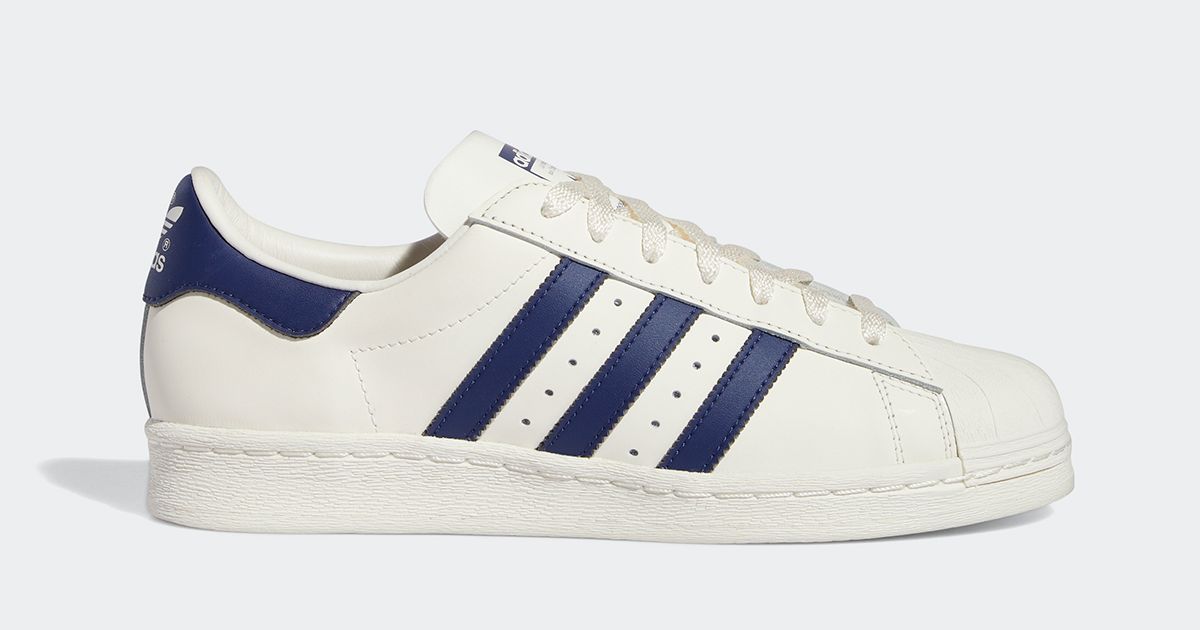 The adidas Superstar Surfaces in Sail and Navy | House of Heat