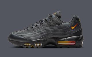 The Swoosh Puts a Firey Spin on a Greyscale Air Max 95