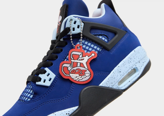 Air Jordan 4 Retro "Deep Royal Blue" via JD Sports UK.