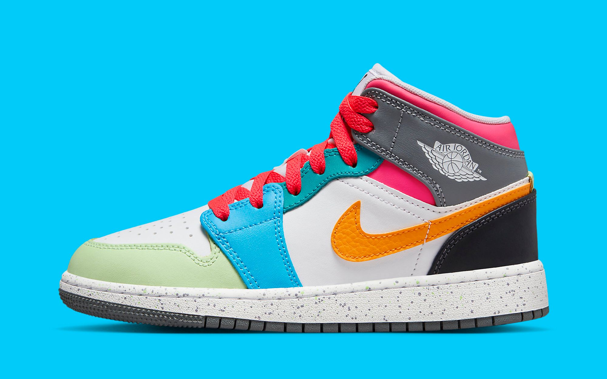 This Multi Color Air Jordan 1 Mid is Available Now House of Heat