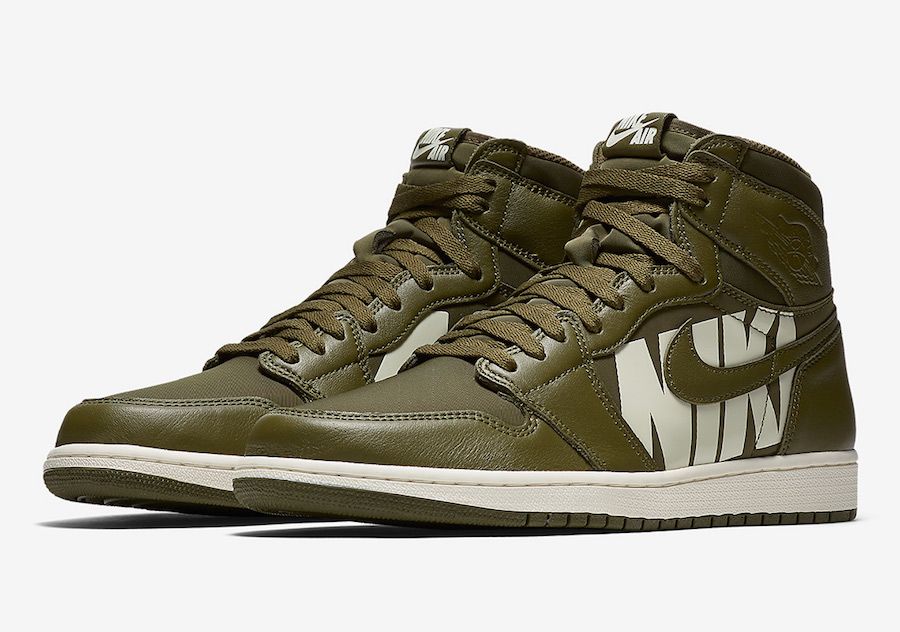 Jordan 1 clearance olive canvas mid