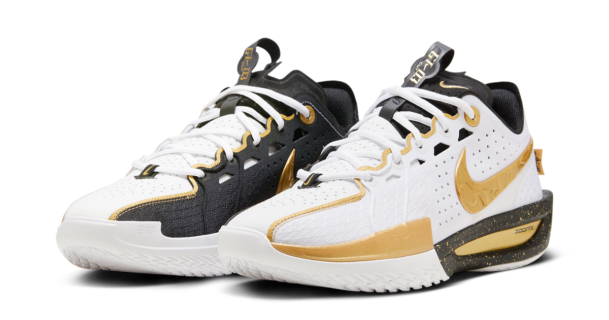 JTシューズ US 13 ホワイト/ブラック/イエロー The Chinese Highschool Basketball League Gets a Special Nike GT