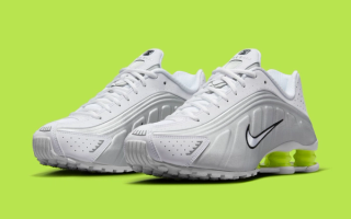 The Nike Shox R4 Appears in "White" and "Volt"