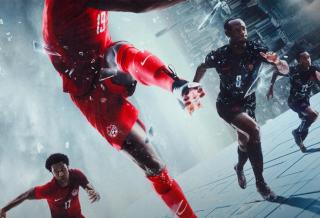 Campaign imagery for Canada's Home & Away jerseys by Nike for the 2026 FIFA World Cup™.