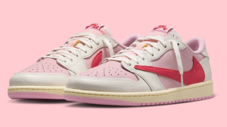 Travis Scott x Air Jordan 1 Low OG "Tropical Pink" (Via wneloy/IG)