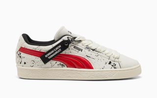 Street Fighter x PUMA Suede "Ryu" collaboration, featuring a "World Warrior Tournament" hangtag.