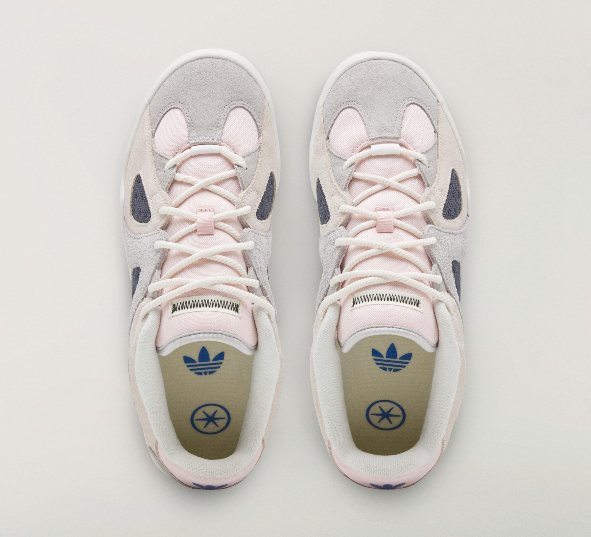 Bad Bunny x adidas BadBo 1.1 "White/Grey/Pink" (SKU: LC5466). Photo via adidas.