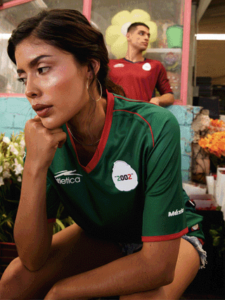 Atletica's three reissues of the Mexico national football team's 2002 World Cup™ jerseys in green, burgundy & white colors.