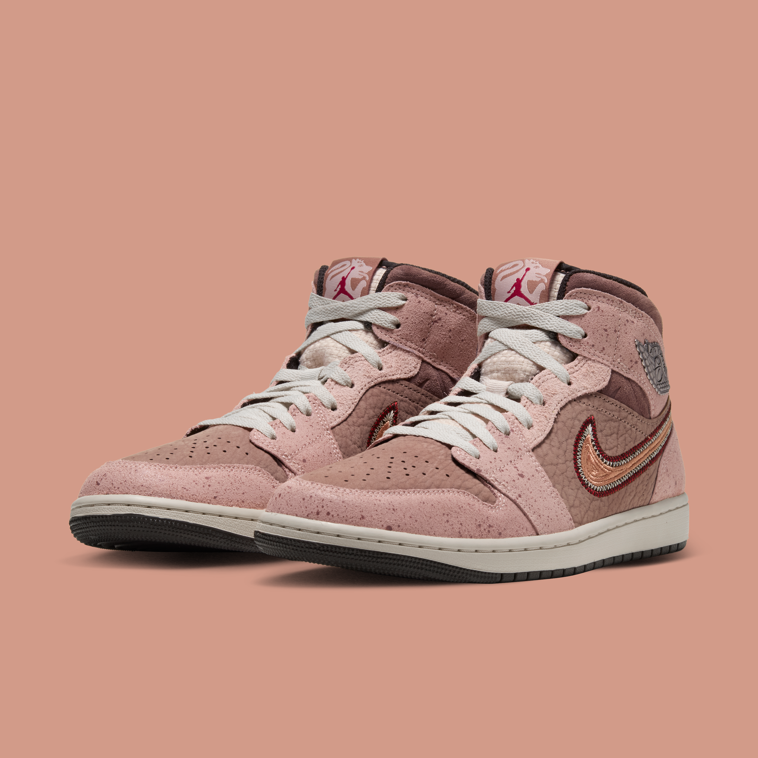 Men's Air Jordan 1 Mid "Día de Muertos" (2026; SKU: IZ4718-283). Photo via Nike.
