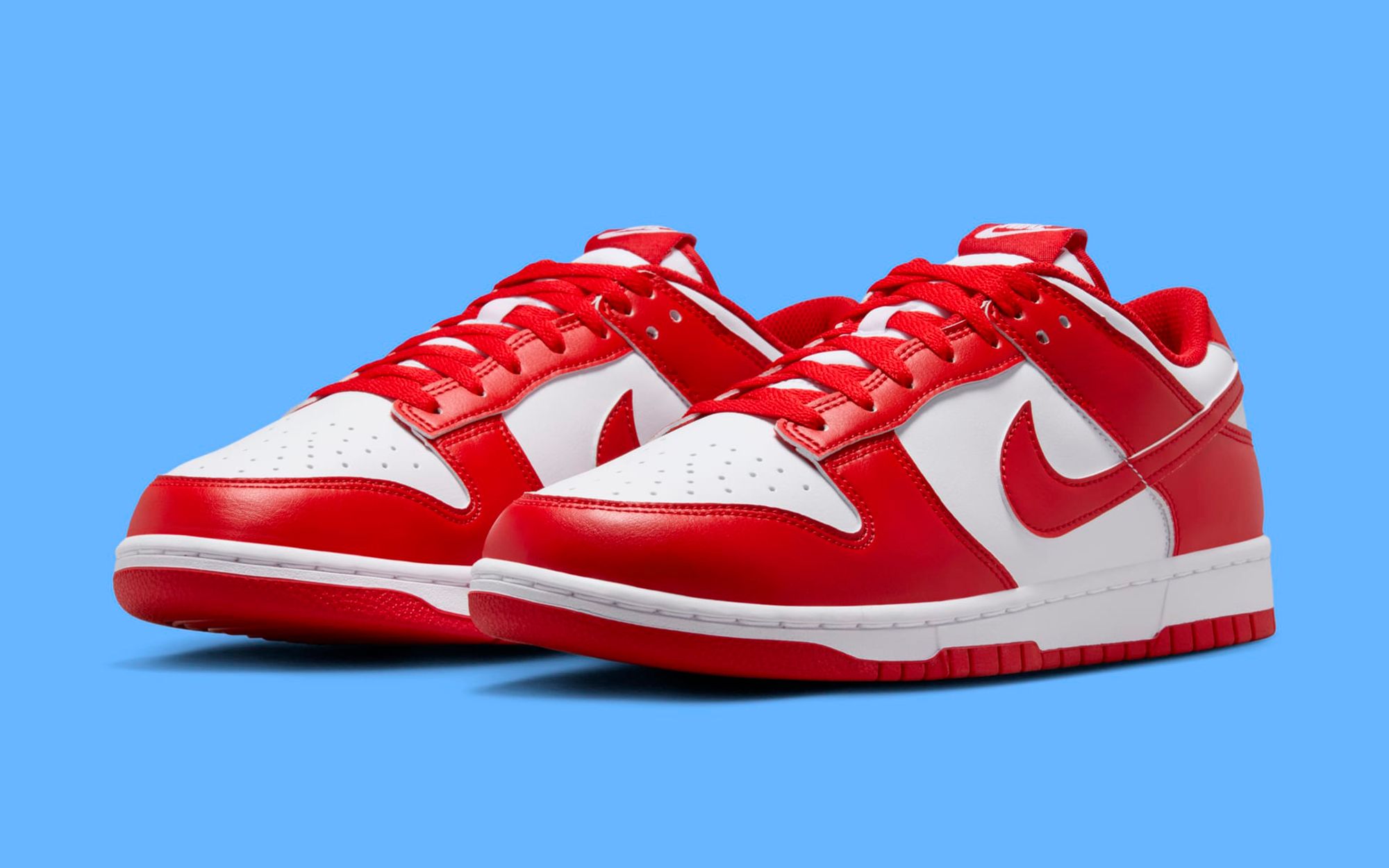 Nike Dunk Low SP White and University Red CU1727-100 Men's