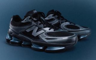 New Balance's ABZORB 2000 in a black-and-silver color scheme.