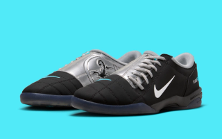 Nike Total 90 III Indoor "Scorpion" (SKU: IQ9438-001) in a black and gamma blue color scheme.