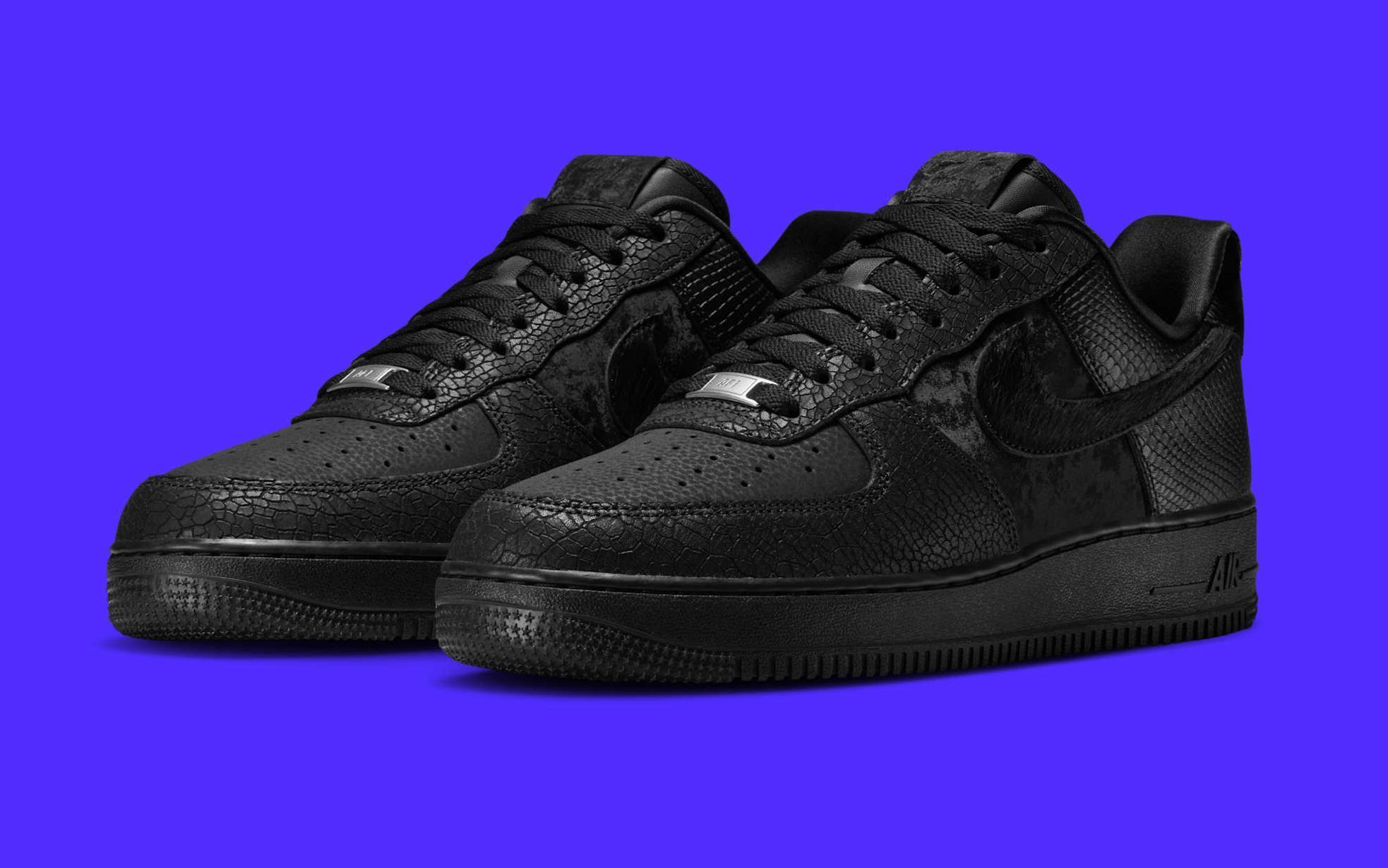 Nike Dresses the Air Force 1 in Luxe Black Textures for Fall