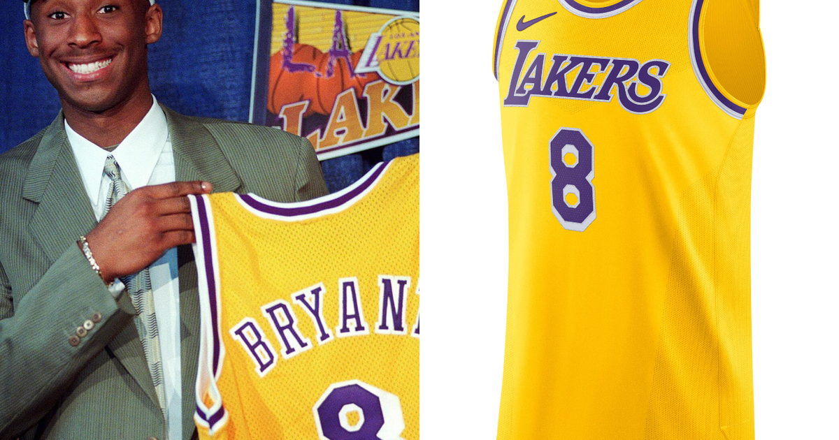 LAKERS KOBE BRYANT 8番 ユニフォーム Vintage Team Nike Kobe Bryant Jersey #8 Youth Small Los Angeles