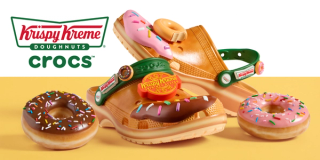 Krispy Kreme's doughnut-inspired Crocs Classic Clog collaboration.