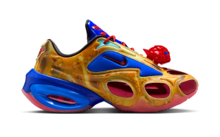 WINDOWSEN x Nike Air Max Muse "Metallic Gold" collaboration.